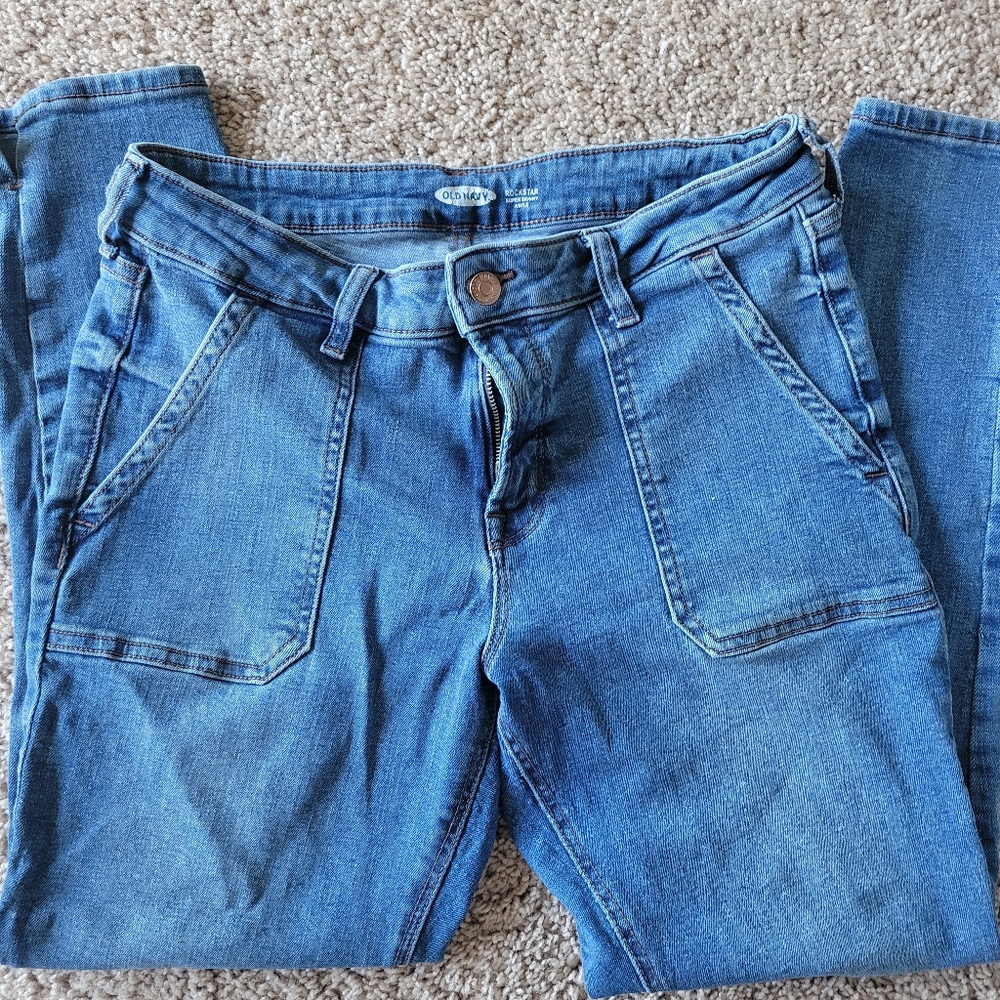 Women's Old Navy Rockstar Mid-Rise Super Skinny Ankle Jeans, size 10